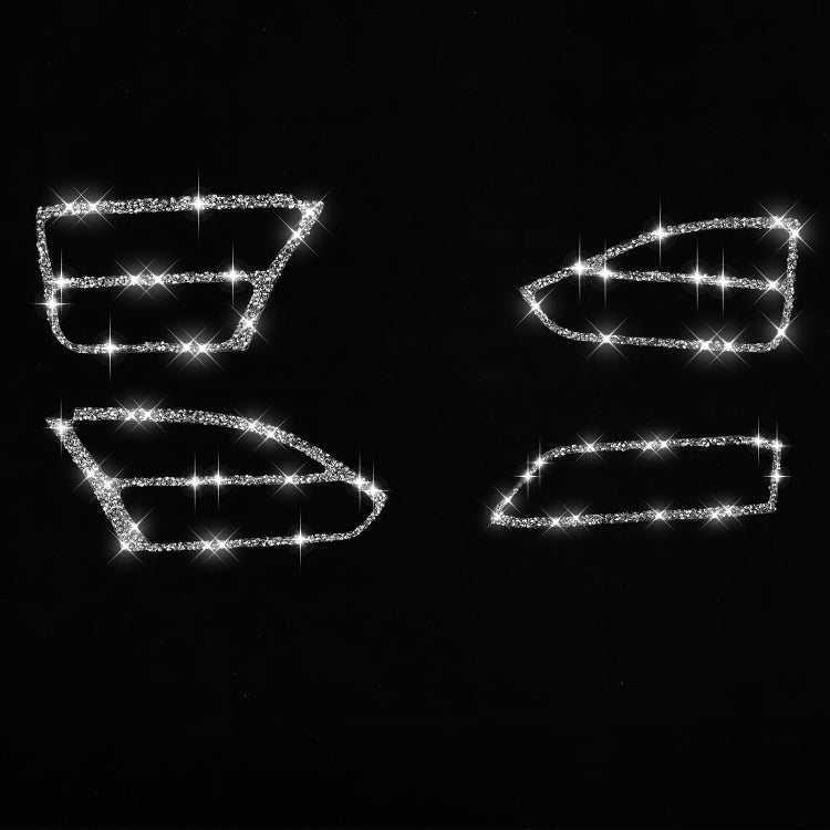 For Tesla Model X Car Central Control Instrument Air Outlet Diamond Sticker, Right Drive - Car Interior Mouldings by PMC TechLife | Online Shopping South Africa | PMC TechLife | Buy Now Pay Later Mobicred