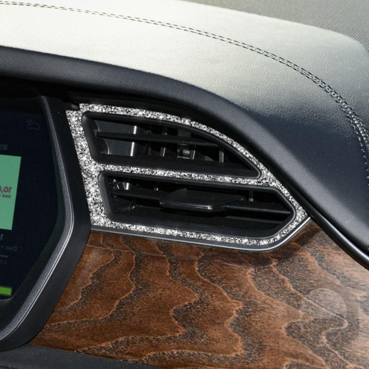 For Tesla Model X Car Central Control Instrument Air Outlet Diamond Sticker, Right Drive - Car Interior Mouldings by PMC TechLife | Online Shopping South Africa | PMC TechLife | Buy Now Pay Later Mobicred
