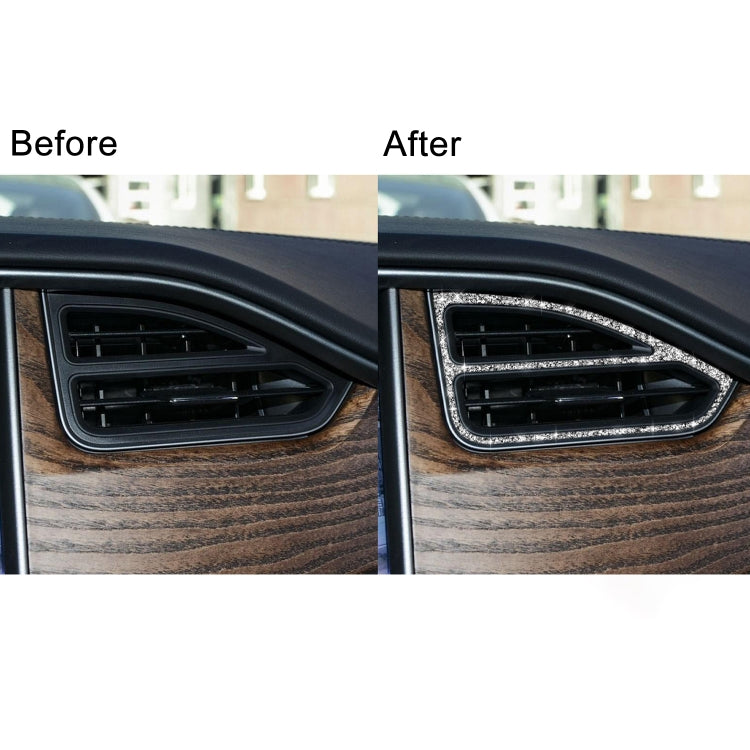 For Tesla Model X Car Central Control Instrument Air Outlet Diamond Sticker, Right Drive - Car Interior Mouldings by PMC TechLife | Online Shopping South Africa | PMC TechLife | Buy Now Pay Later Mobicred