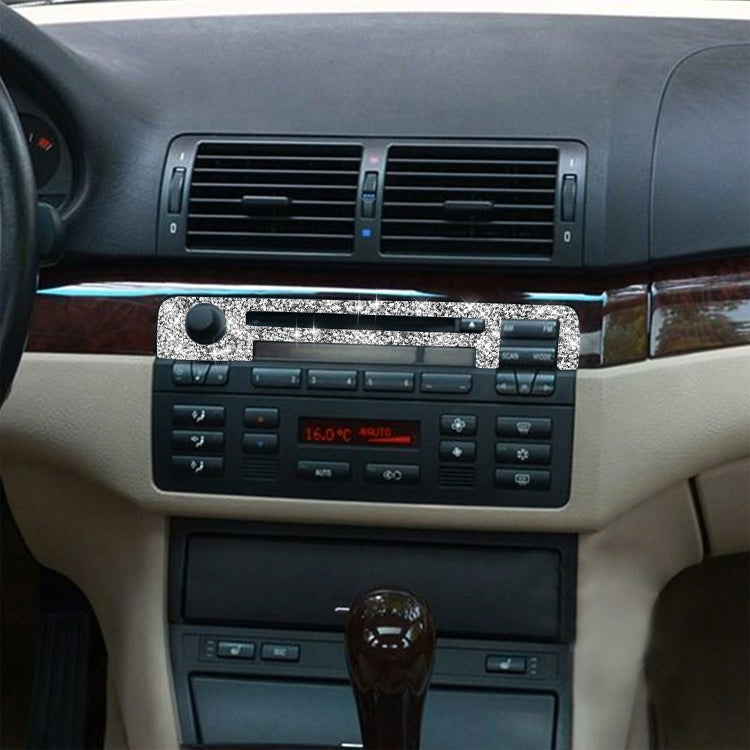 For BMW Series 3 E46 1998-2005 Car Center Control Panel Upper Diamond Decoration Sticker, Left and Right Drive - Car Interior Mouldings by PMC TechLife | Online Shopping South Africa | PMC TechLife | Buy Now Pay Later Mobicred