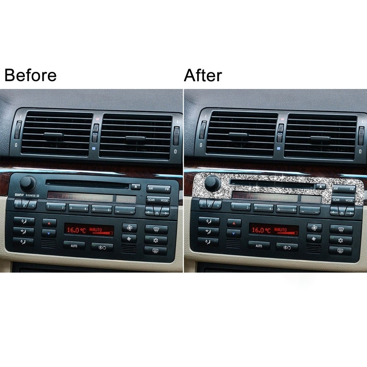 For BMW Series 3 E46 1998-2005 Car Center Control Panel Upper Diamond Decoration Sticker, Left and Right Drive - Car Interior Mouldings by PMC TechLife | Online Shopping South Africa | PMC TechLife | Buy Now Pay Later Mobicred