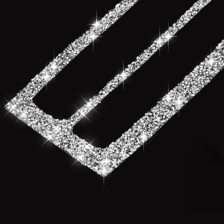 For Tesla Model X Car Rear Air Outlet Panel Diamond Sticker,Left and Right Drive Universal - Car Interior Mouldings by PMC TechLife | Online Shopping South Africa | PMC TechLife | Buy Now Pay Later Mobicred