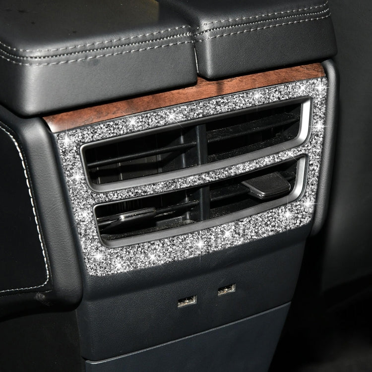 For Tesla Model X Car Rear Air Outlet Panel Diamond Sticker,Left and Right Drive Universal - Car Interior Mouldings by PMC TechLife | Online Shopping South Africa | PMC TechLife | Buy Now Pay Later Mobicred