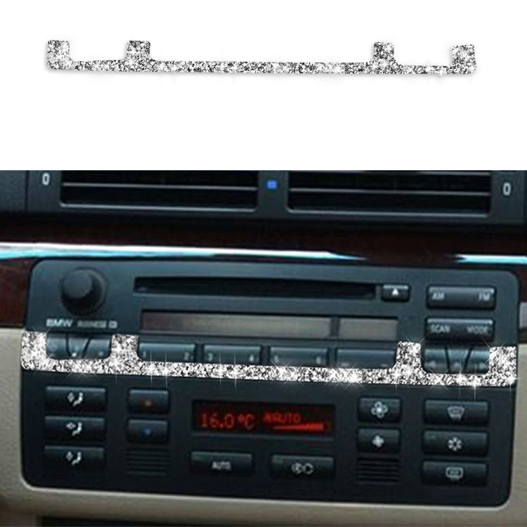 For BMW Series 3 E46 1998-2005 Car Center Control Panel Middle Diamond Decoration Sticker, Left and Right Drive - Car Interior Mouldings by PMC TechLife | Online Shopping South Africa | PMC TechLife | Buy Now Pay Later Mobicred