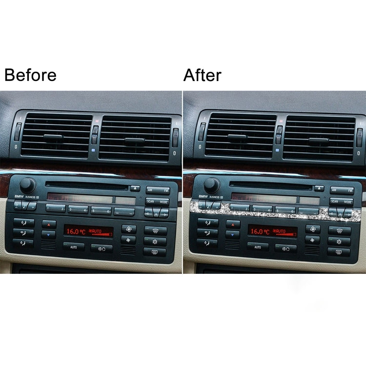 For BMW Series 3 E46 1998-2005 Car Center Control Panel Middle Diamond Decoration Sticker, Left and Right Drive - Car Interior Mouldings by PMC TechLife | Online Shopping South Africa | PMC TechLife | Buy Now Pay Later Mobicred