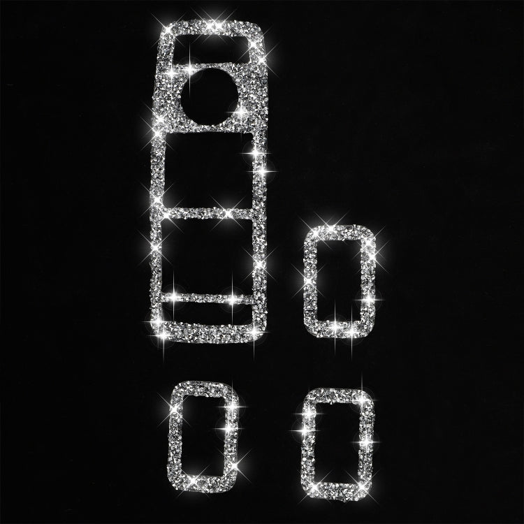 For Tesla Model X Car Window Lift Panel Diamond Sticker,Left and Right Drive Universal - Car Interior Mouldings by PMC TechLife | Online Shopping South Africa | PMC TechLife | Buy Now Pay Later Mobicred