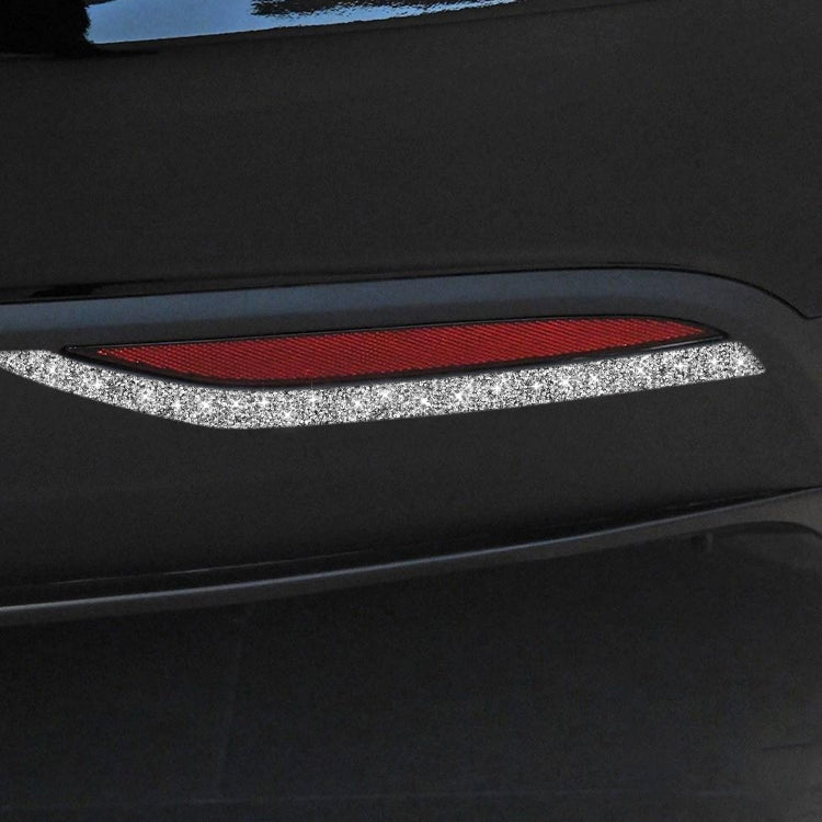 For Tesla Model X Car Rear Fog Lamp Diamond Sticker,Left and Right Drive Universal - Car Interior Mouldings by PMC TechLife | Online Shopping South Africa | PMC TechLife | Buy Now Pay Later Mobicred