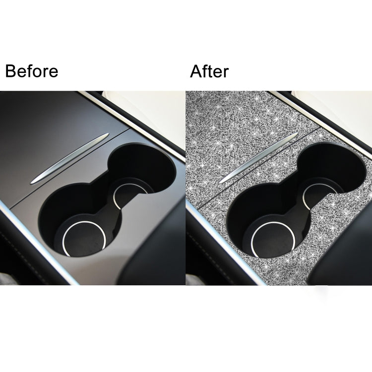 For Tesla Model 3 Car Center Control Panel Diamond Sticker,Left and Right Drive Universal - Car Interior Mouldings by PMC TechLife | Online Shopping South Africa | PMC TechLife | Buy Now Pay Later Mobicred