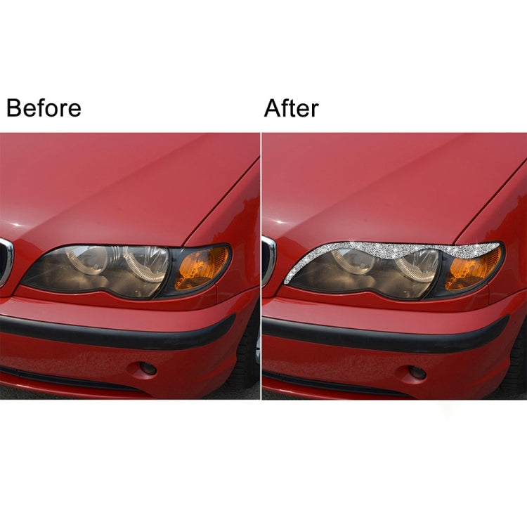 For BMW Series 3 E46 1999-2004 Car Light Eyebrow Soft Style Diamond Decoration Sticker, Left and Right Drive - Car Light Accessories by PMC TechLife | Online Shopping South Africa | PMC TechLife | Buy Now Pay Later Mobicred