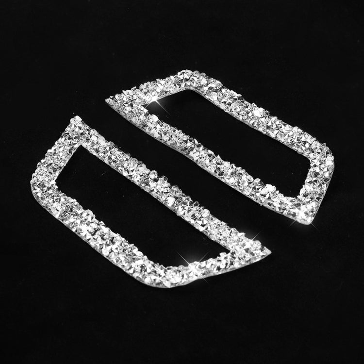 For BMW Series 3 E46 1998-2005 Car Rear Seat Roof Air Outlet Diamond Decoration Sticker, Left and Right Drive - Car Interior Mouldings by PMC TechLife | Online Shopping South Africa | PMC TechLife | Buy Now Pay Later Mobicred