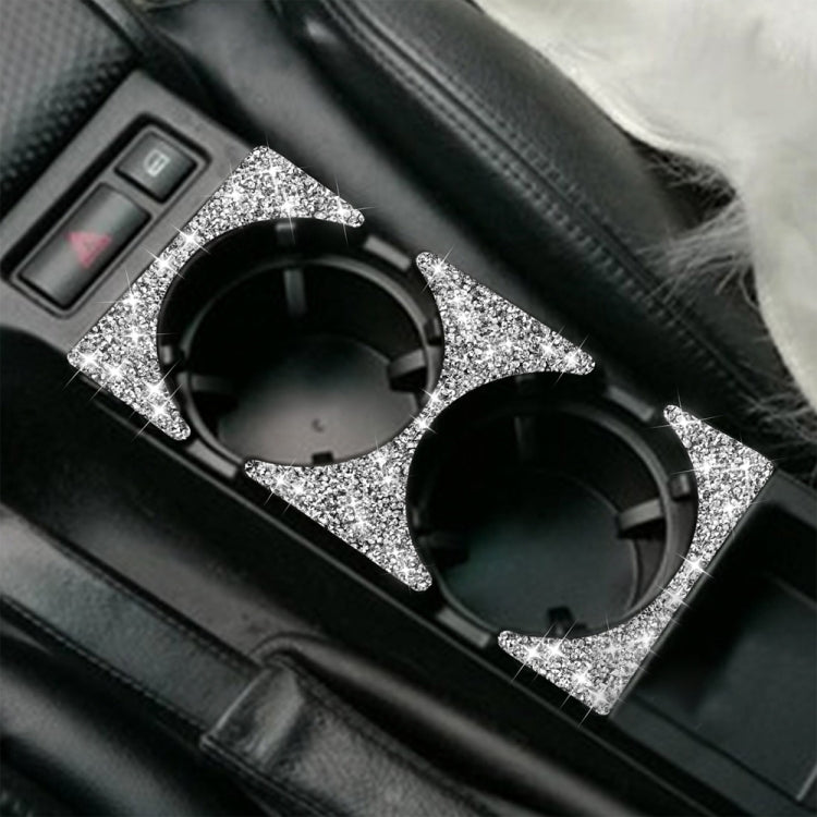 For BMW Series 3 E46 1998-2005 Car Water Cup Holder Panel Diamond Decoration Sticker, Left and Right Drive - Car Interior Mouldings by PMC TechLife | Online Shopping South Africa | PMC TechLife | Buy Now Pay Later Mobicred