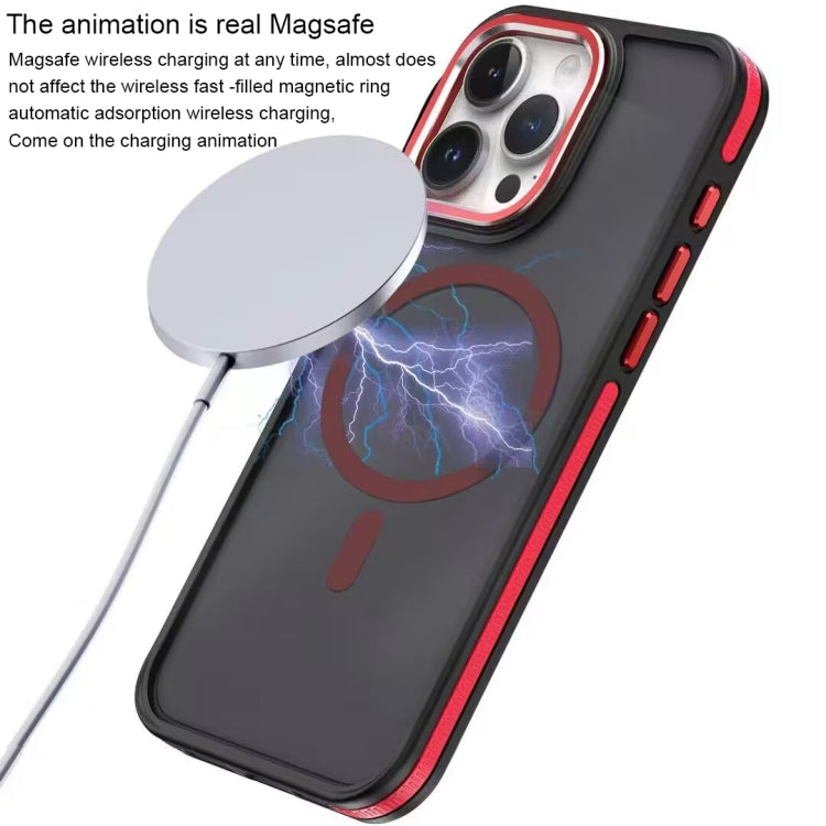 For iPhone 12 / 12 Pro Two-color Frosted MagSafe Magnetic Phone Case(Grey) - iPhone 12 / 12 Pro Cases by PMC TechLife | Online Shopping South Africa | PMC TechLife