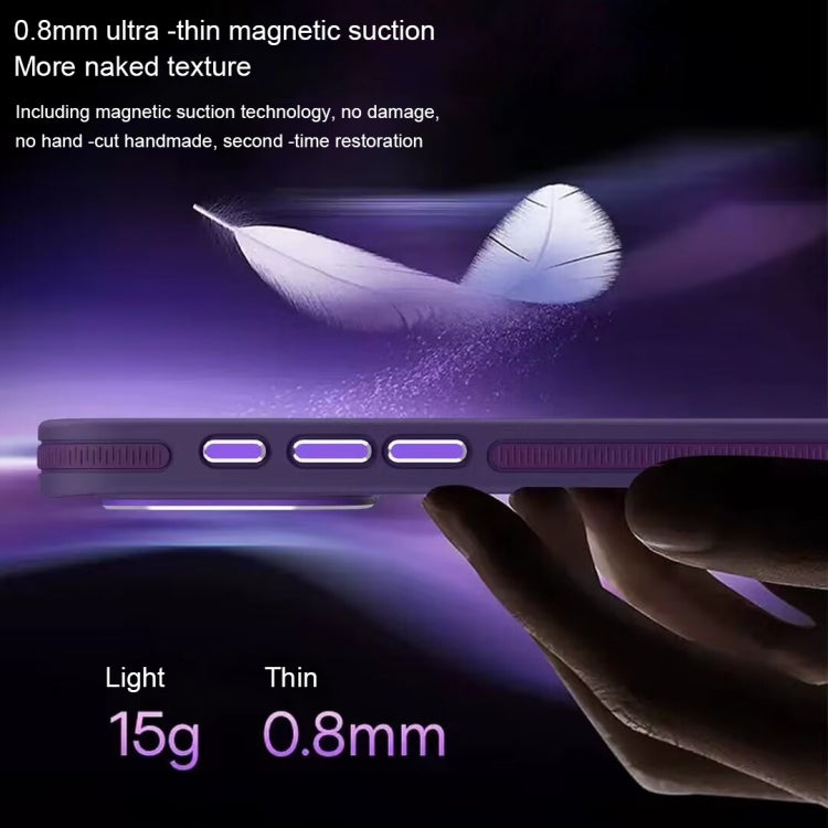 For iPhone 14 Pro Max Two-color Frosted MagSafe Magnetic Phone Case(Black) - iPhone 14 Pro Max Cases by PMC TechLife | Online Shopping South Africa | PMC TechLife