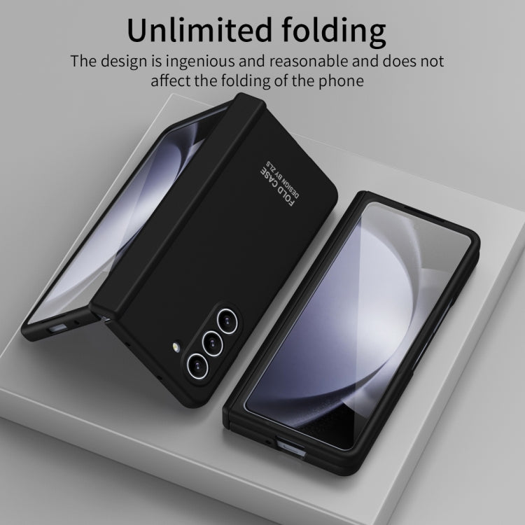 For Samsung Galaxy Z Fold5 Extraordinary Series Hinged Folding Full Phone Case with Pen Slot & Stylus(Black) - Galaxy Z Fold5 Cases by PMC TechLife | Online Shopping South Africa | PMC TechLife