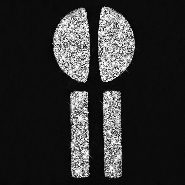 For BMW Mini Cooper Clubman Countryman  F55 4pcs Car F Chassis Door Handle Diamond Decoration Sticker - Car Interior Mouldings by PMC TechLife | Online Shopping South Africa | PMC TechLife | Buy Now Pay Later Mobicred