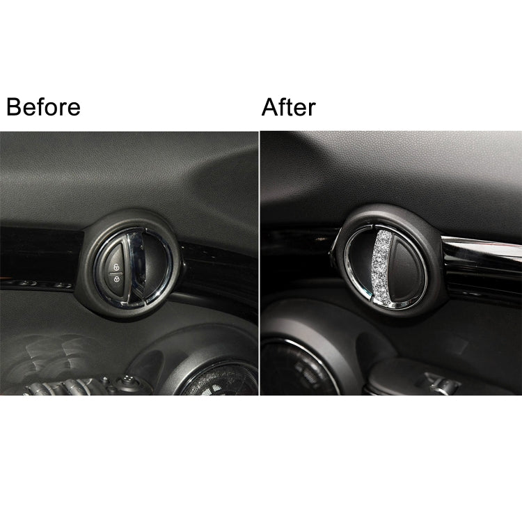 For BMW Mini Cooper Clubman Countryman  F55 4pcs Car F Chassis Door Handle Diamond Decoration Sticker - Car Interior Mouldings by PMC TechLife | Online Shopping South Africa | PMC TechLife | Buy Now Pay Later Mobicred