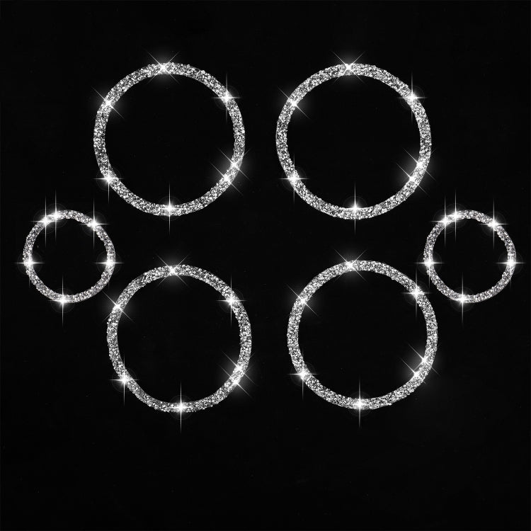 For BMW E70 2008-2013 / E71 2008-2014 6pcs Car Horn Circle Diamond Decoration Sticker, Left and Right Drive - free shipping - PMC TechLife - Order now!