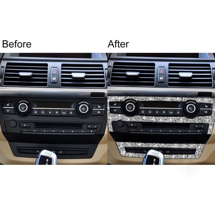 For BMW X5 E70 2008-2013 / X6 E71 2009-2014 Car Air Conditioner Set Diamond Decoration Sticker, Left and Right Drive - Car Interior Mouldings by PMC TechLife | Online Shopping South Africa | PMC TechLife | Buy Now Pay Later Mobicred