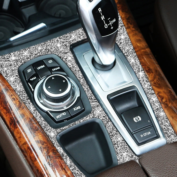For BMW X5 E70 2008-2013 / X6 E71 2009-2014 Car Gear Panel Diamond Decoration Sticker, High Configuration Right Drive - Car Interior Mouldings by PMC TechLife | Online Shopping South Africa | PMC TechLife | Buy Now Pay Later Mobicred