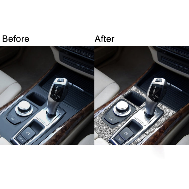 For BMW X5 E70 2008-2013 / X6 E71 2009-2014 Car Gear Panel Diamond Decoration Sticker, Low Configuration Right Drive - free shipping - PMC TechLife - Order now!