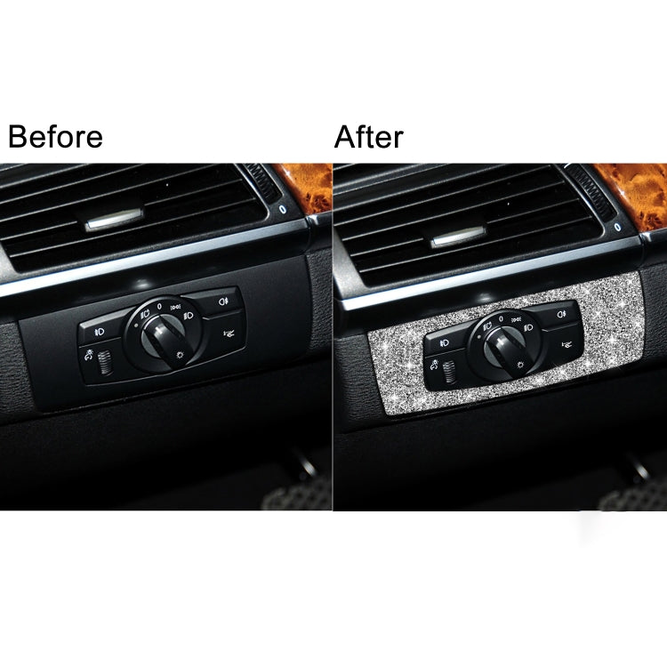For BMW X5 E70 / X6 E71 2008-2013 Car Headlight Panel Diamond Decoration Sticker, Left Drive - Car Interior Mouldings by PMC TechLife | Online Shopping South Africa | PMC TechLife | Buy Now Pay Later Mobicred