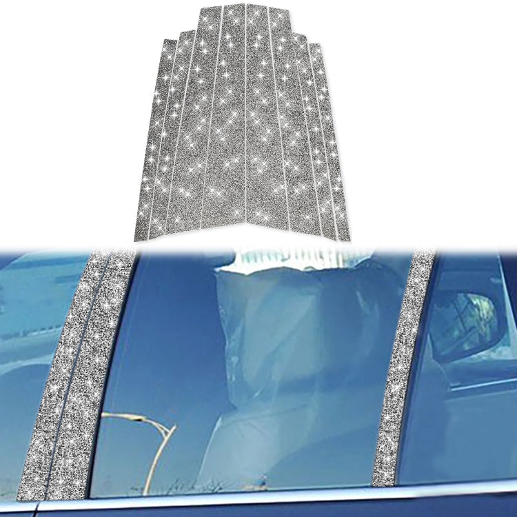 For BMW X5 E70 2008-2013 8pcs Car B-Pillar Diamond Decoration Sticker, Left and Right Drive - Car Interior Mouldings by PMC TechLife | Online Shopping South Africa | PMC TechLife | Buy Now Pay Later Mobicred