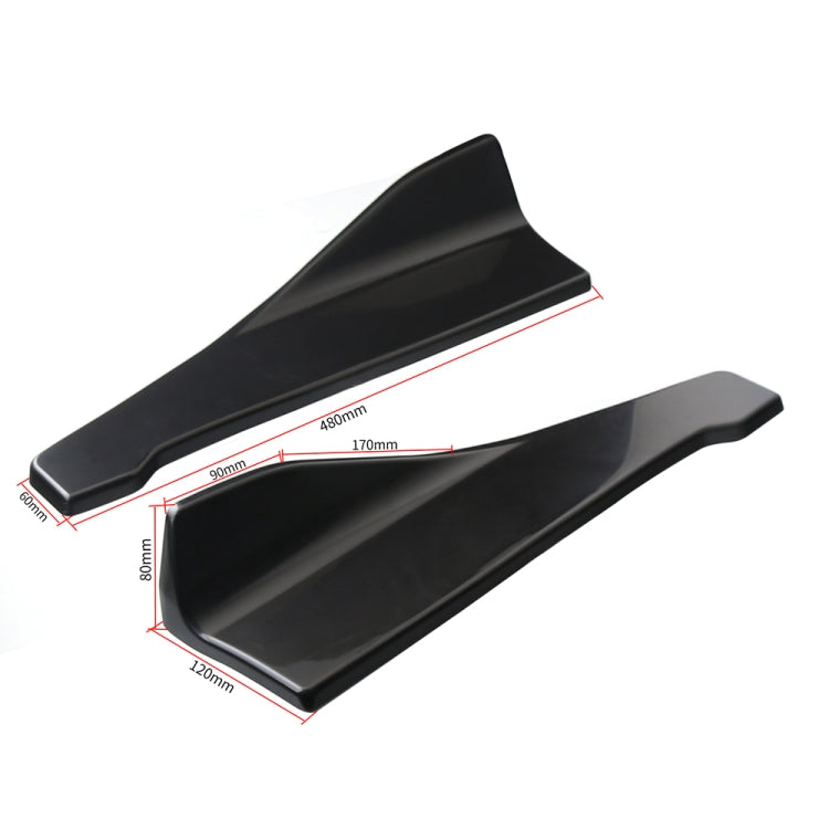Car Universal Rear Corner Protection Plate Car Modified 48cm Rear Shovel(Black) - Trunk & Bumper Accessories by PMC TechLife | Online Shopping South Africa | PMC TechLife | Buy Now Pay Later Mobicred