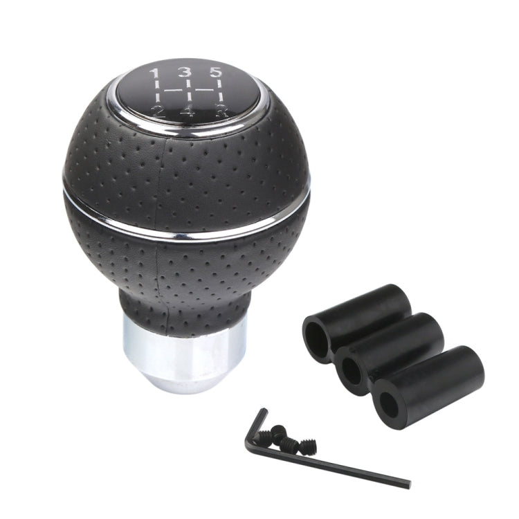 Universal Car Manual Gear Shift Lever 5-speed Shifter Knob(Silver) - Shift Knob by PMC TechLife | Online Shopping South Africa | PMC TechLife | Buy Now Pay Later Mobicred