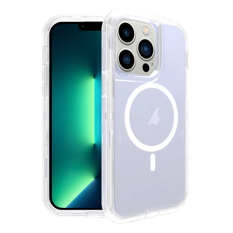 For iPhone 13 Pro Max Shockproof MagSafe Magnetic Phone Case(Transparent) - iPhone 13 Pro Max Cases by PMC TechLife | Online Shopping South Africa | PMC TechLife