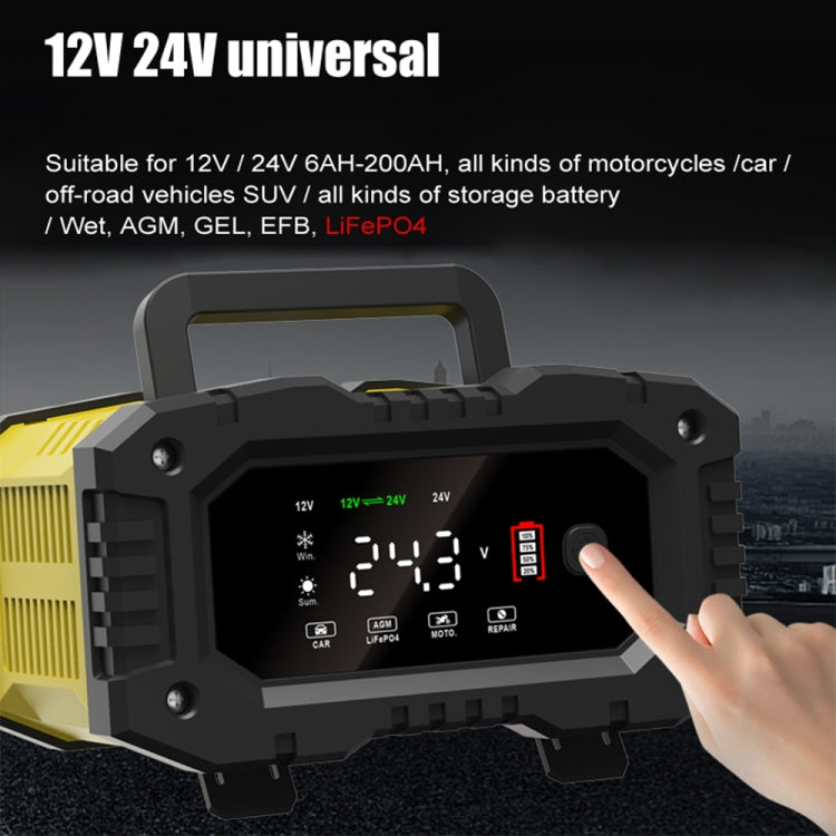FOXSUR 12V / 24V 10A Portable Motorcycle Car Smart Battery Charger(US Plug) - free shipping - PMC TechLife - Order now!