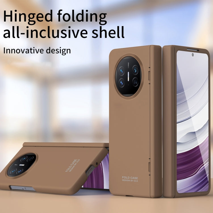 For Huawei Mate X5 Extraordinary Series Hinged Folding Full Coverage Phone Case with Pen Slot & Stylus(White) - Huawei Cases by PMC TechLife | Online Shopping South Africa | PMC TechLife | Buy Now Pay Later Mobicred