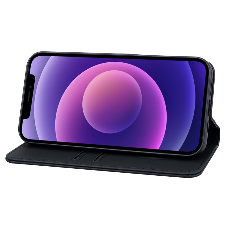 For iPhone 16 Plus Business Diamond Buckle Leather Phone Case with Lanyard(Black) - free shipping - PMC TechLife - Order now!