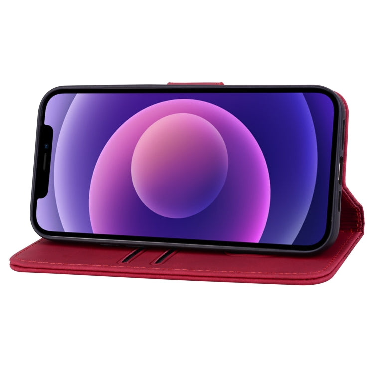 For iPhone 16 Pro Business Diamond Buckle Leather Phone Case with Lanyard(Wine Red) - free shipping - PMC TechLife - Order now!