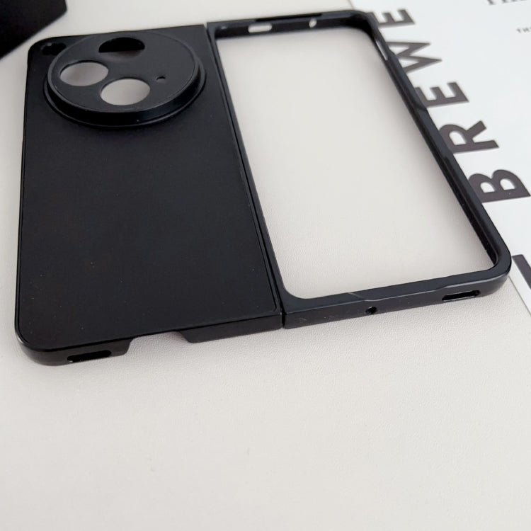 For OPPO Find N3 / OnePlus Open Morandi Solid Color Leather Texture Phone Case(Purple) - Find N3 Cases by PMC TechLife | Online Shopping South Africa | PMC TechLife