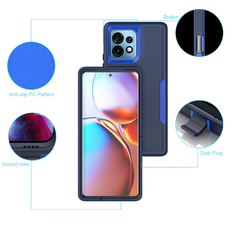 For Motorola Moto G 5G 2024 / G Play 5G 2024 2 in 1 Magnetic PC + TPU Phone Case(Blue+Blue Green) - Motorola Cases by PMC Jewellery | Online Shopping South Africa | PMC Jewellery | Buy Now Pay Later Mobicred