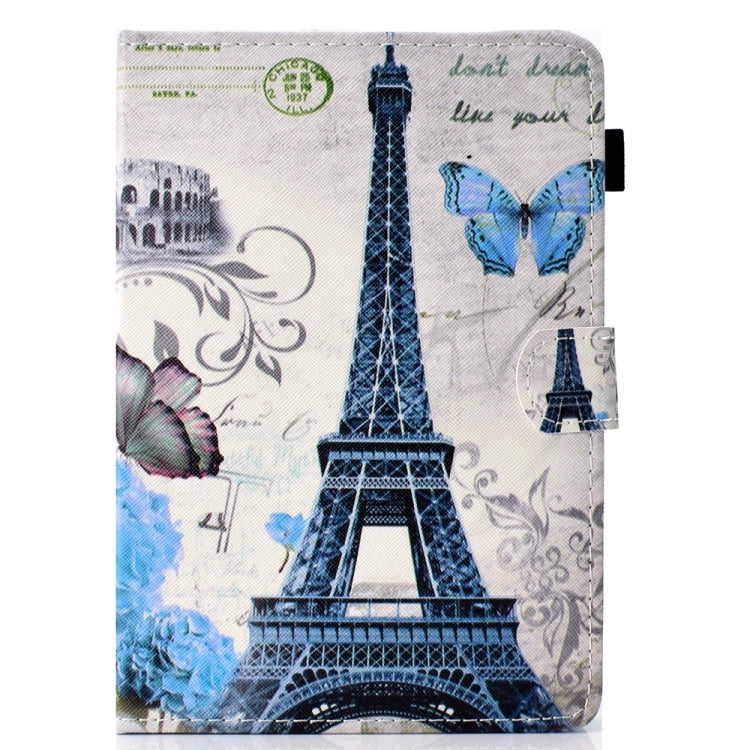 For 10 inch Universal Colored Drawing Stitching Leather Tablet Case(Iron Tower) - 10 - 11 inch by PMC TechLife | Online Shopping South Africa | PMC TechLife | Buy Now Pay Later Mobicred