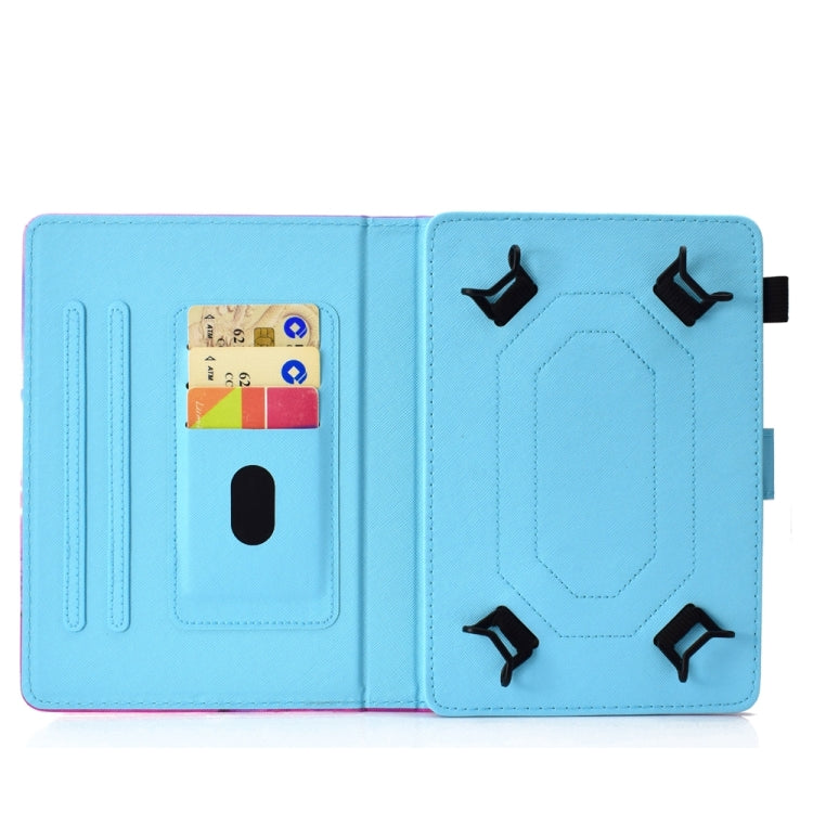 For 10 inch Universal Colored Drawing Stitching Leather Tablet Case(Iron Tower) - 10 - 11 inch by PMC TechLife | Online Shopping South Africa | PMC TechLife | Buy Now Pay Later Mobicred