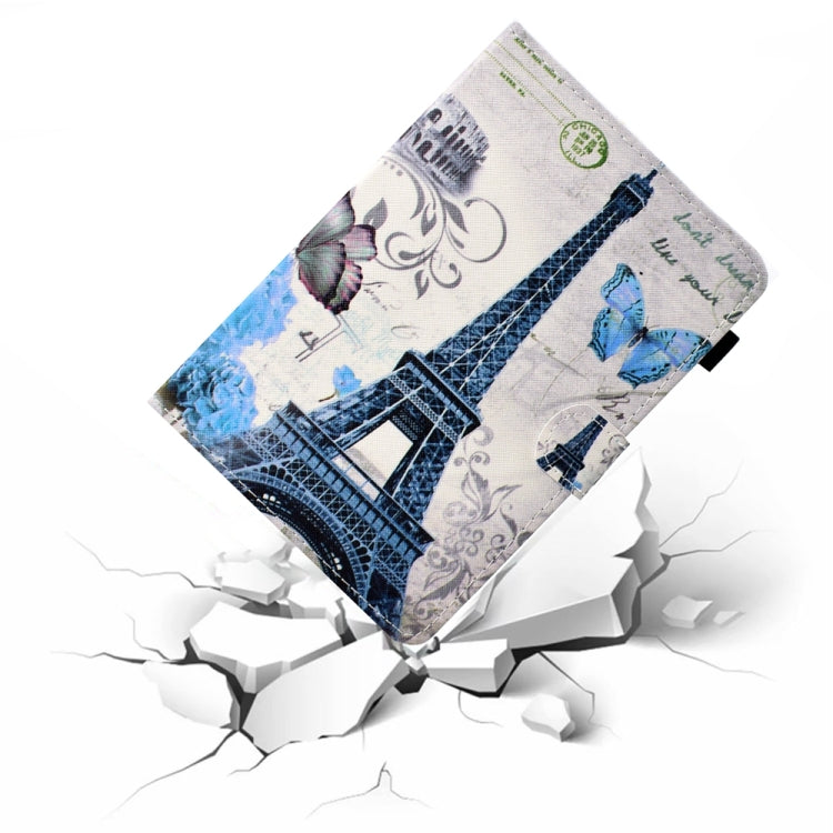 For 10 inch Universal Colored Drawing Stitching Leather Tablet Case(Iron Tower) - 10 - 11 inch by PMC TechLife | Online Shopping South Africa | PMC TechLife | Buy Now Pay Later Mobicred