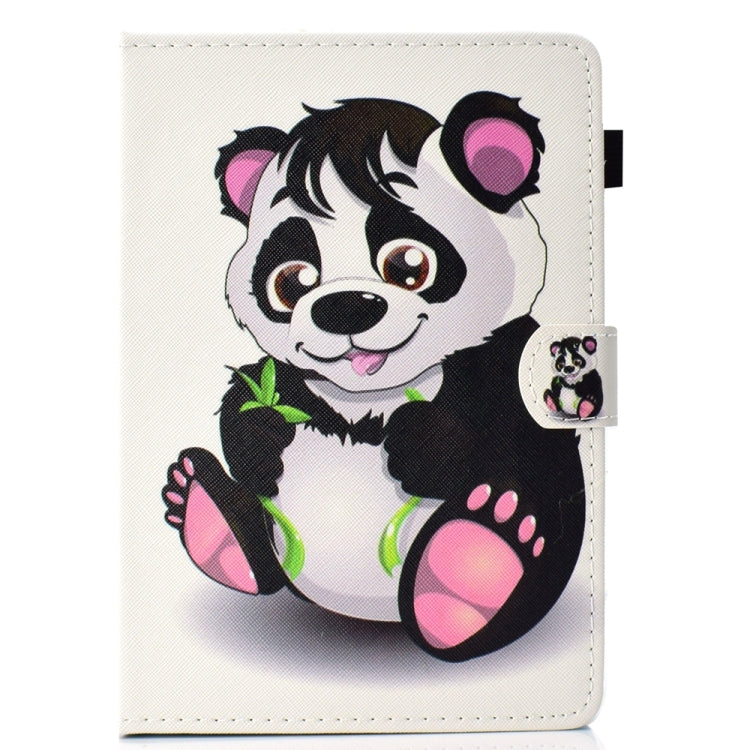 For 10 inch Universal Colored Drawing Stitching Leather Tablet Case(Panda) - 10 - 11 inch by PMC TechLife | Online Shopping South Africa | PMC TechLife | Buy Now Pay Later Mobicred