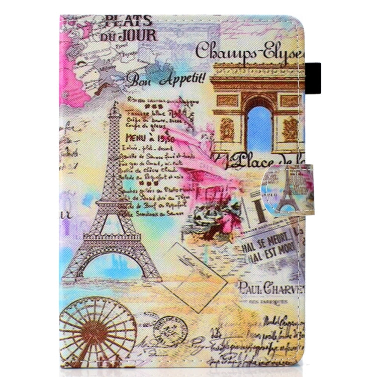 For 10 inch Universal Colored Drawing Stitching Leather Tablet Case(Romantic Paris) - 10 - 11 inch by PMC TechLife | Online Shopping South Africa | PMC TechLife | Buy Now Pay Later Mobicred