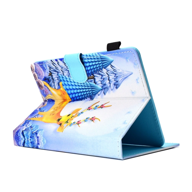 For 10 inch Universal Colored Drawing Stitching Leather Tablet Case(Sika Deer) - 10 - 11 inch by PMC TechLife | Online Shopping South Africa | PMC TechLife | Buy Now Pay Later Mobicred