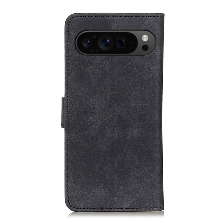 For Google Pixel 9 Pro KHAZNEH Retro Texture Flip Leather Phone Case(Black) - Google Cases by PMC TechLife | Online Shopping South Africa | PMC TechLife | Buy Now Pay Later Mobicred