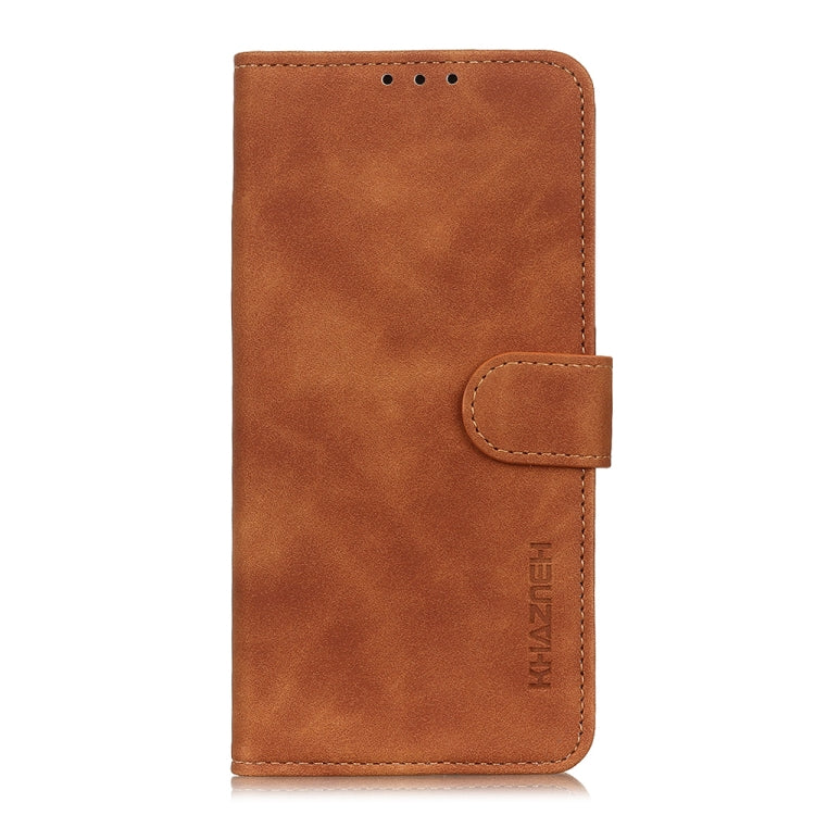 For Google Pixel 9 Pro KHAZNEH Retro Texture Flip Leather Phone Case(Brown) - Google Cases by PMC TechLife | Online Shopping South Africa | PMC TechLife | Buy Now Pay Later Mobicred