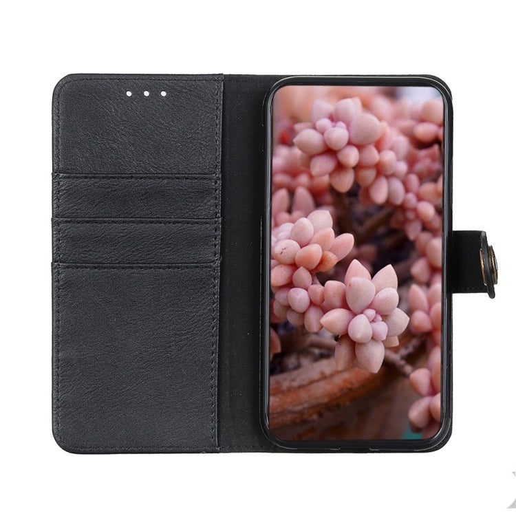 For Google Pixel 10 / 9 KHAZNEH Cowhide Texture Horizontal Flip Leather Phone Case(Black) - Google Cases by PMC TechLife | Online Shopping South Africa | PMC TechLife | Buy Now Pay Later Mobicred