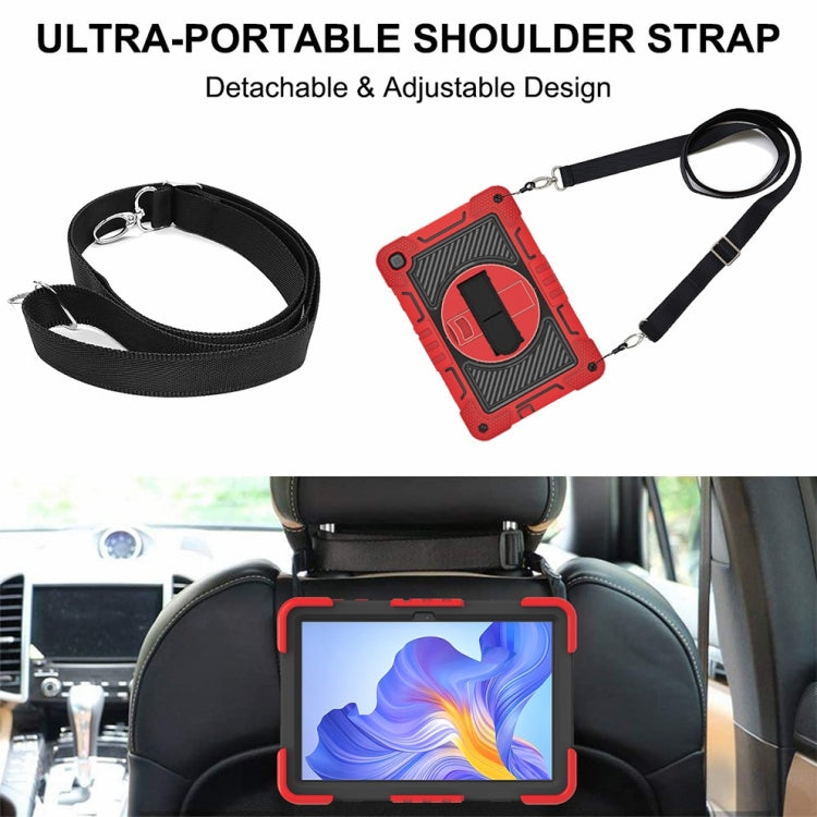 For Honor Pad X8 360 Degree Rotation PC Contrast Silicone Tablet Case(Red + Black) - free shipping - PMC TechLife - Order now!