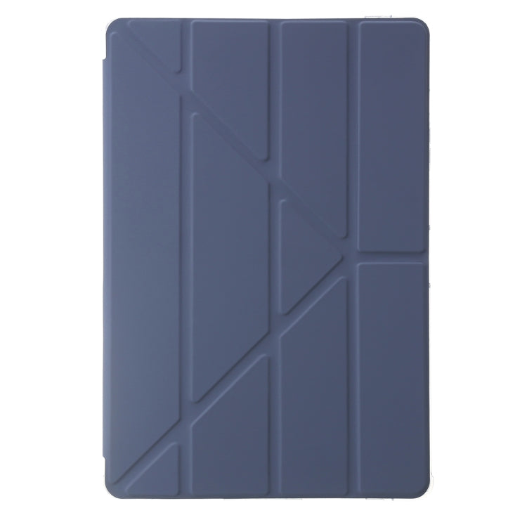 For Samsung Galaxy Tab S9 FE Clear Acrylic Deformation Leather Tablet Case(Lavender) - Galaxy Tab S9 FE by PMC TechLife | Online Shopping South Africa | PMC TechLife