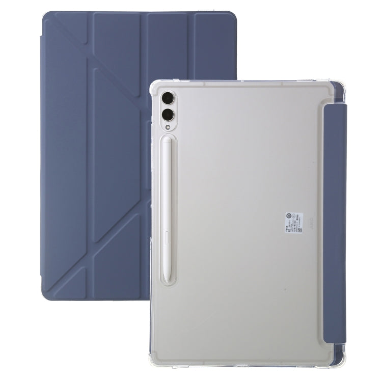 For Samsung Galaxy Tab S9 FE+ Clear Acrylic Deformation Leather Tablet Case(Lavender) - free shipping - PMC Jewellery - Order now!