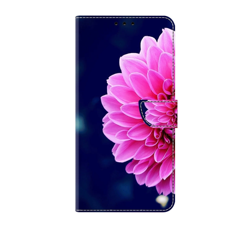 For Motorola Moto G14 Crystal 3D Shockproof Protective Leather Phone Case(Pink Petals) - Motorola Cases by PMC TechLife | Online Shopping South Africa | PMC TechLife | Buy Now Pay Later Mobicred