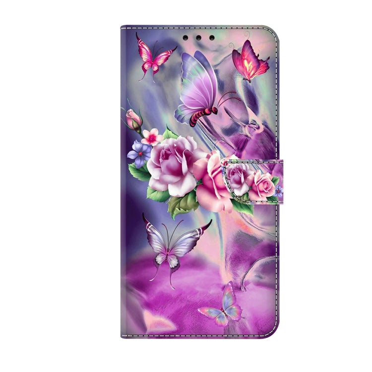 For Motorola Moto G14 Crystal 3D Shockproof Protective Leather Phone Case(Butterfly) - Motorola Cases by PMC TechLife | Online Shopping South Africa | PMC TechLife | Buy Now Pay Later Mobicred