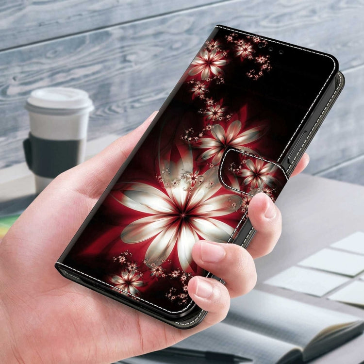 For Motorola Moto G14 Crystal 3D Shockproof Protective Leather Phone Case(Fantastic Flower) - Motorola Cases by PMC TechLife | Online Shopping South Africa | PMC TechLife | Buy Now Pay Later Mobicred